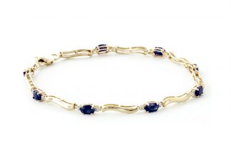 Sapphire Tennis Bracelet 2.01 ctw in 9ct Gold
