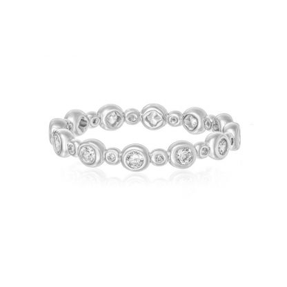 Eternal Ring/18k White Gold & Premium Cubic Zirconia