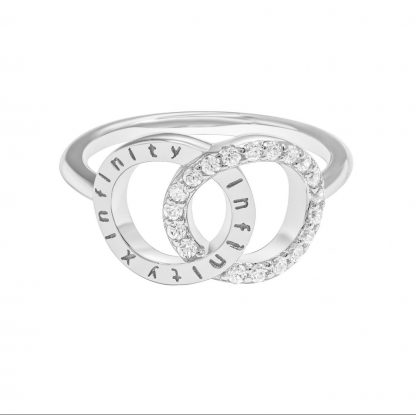 The InfinityXinfinity Ring/18K White Gold & Cubic Zirconia