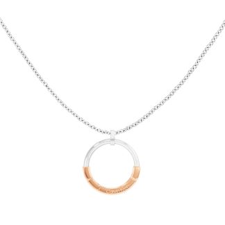 Calvin Klein Women's Soft Squares Stainless Steel & Rose Gold IP Necklace