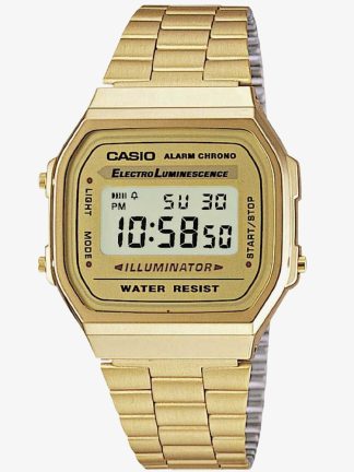 Casio CASIO Collection Retro Digital Gold Bracelet Watch A168WG-9EF