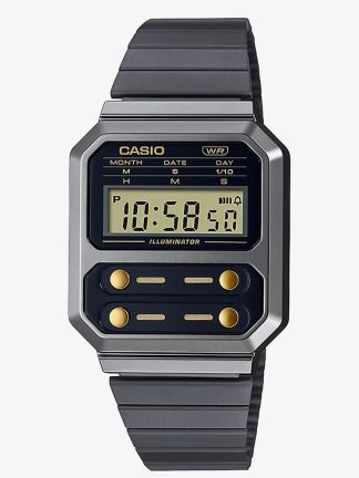 Casio Mens A100WEGG-1A2EF Vintage Edgy Digital Watch A100WEGG-1A2EF by TH Baker