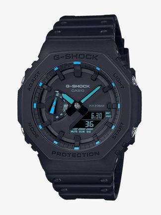 Casio Mens G-Shock 2100 Neon Accent Series Blue Watch GA-2100-1A2ER