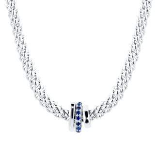 EXCLUSIVE Flex'it Prima White Gold Sapphire & Diamond Necklace