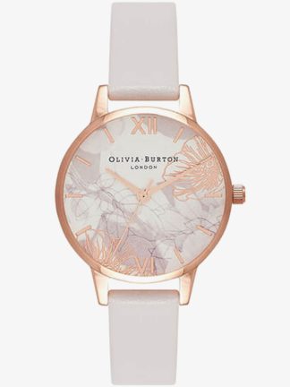 Olivia Burton Abstract Florals Blush & Rose Gold Tone Watch OB16VM12