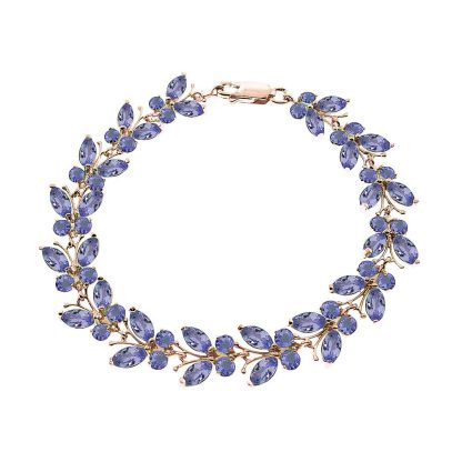 Tanzanite Butterfly Bracelet in 9ct Rose Gold