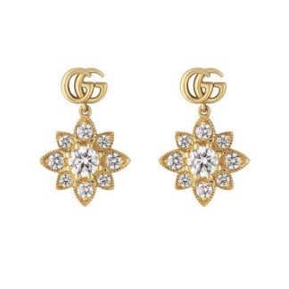 Exclusive Gucci Flora 18ct Yellow Gold Earrings