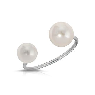 Pearl Ring in 9ct White Gold