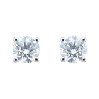Platinum 2.00cttw Diamond Stud Earrings