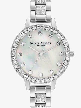 Olivia Burton Treasure Demi Mother of Pearl & Crystal Bracelet Watch OB16MOP25