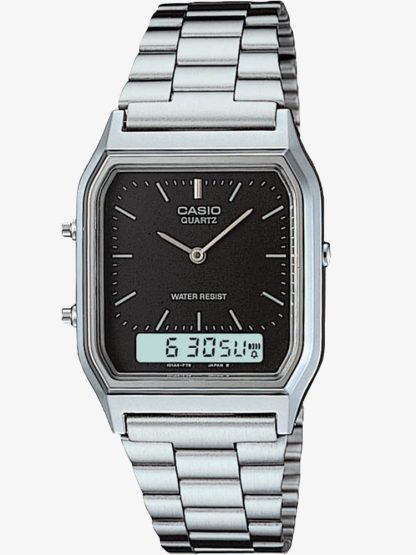 Casio CASIO Collection Retro Dual Display Black Bracelet Watch AQ-230A-1DMQYES