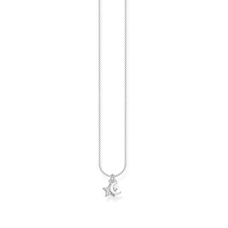 Sterling Silver Cubic Zirconia 38-45cm Pendant