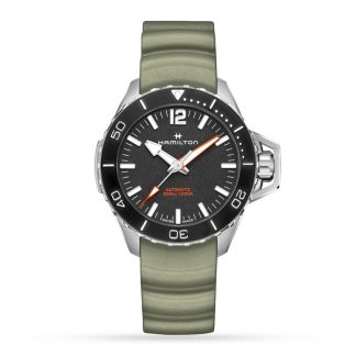 Khaki Navy Frogman 46mm Mens Watch Black