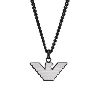 Mens Essentials Stainless Steel Logo Necklace