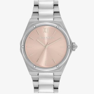 Olivia Burton Ladies Sports Luxe Hexa Pink Dial Watch 24000071