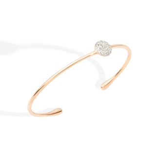 Sabbia 18ct Rose Gold 0.20ct Diamond Bangle