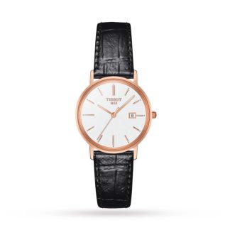 T-Gold Goldrun Lady 18K Gold 29mm Ladies Watch White