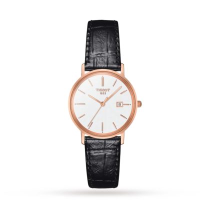 T-Gold Goldrun Lady 18K Gold 29mm Ladies Watch White