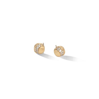 18ct Yellow Gold Africa Collection Diamond Stud Earrings