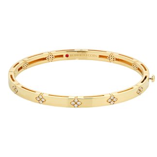 18ct Yellow Gold Love in Verona 0.18cttw Diamond Bangle