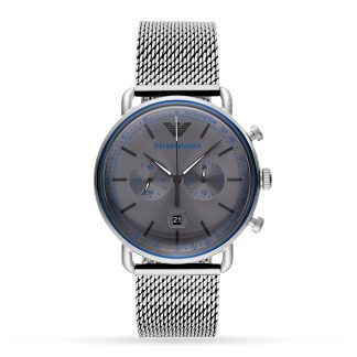 Mens Stainless Steel Mesh Watch