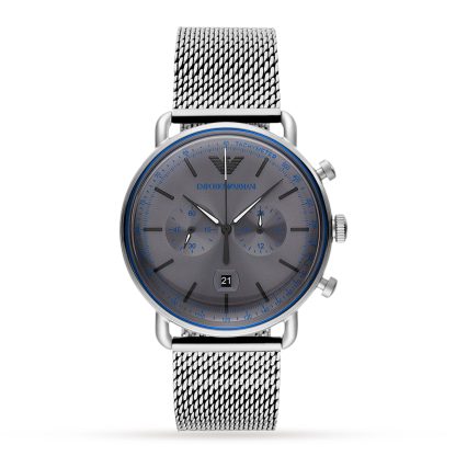 Mens Stainless Steel Mesh Watch