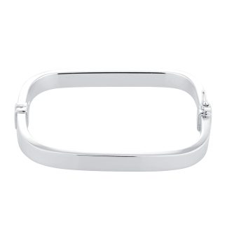 Sterling Silver Square Bangle