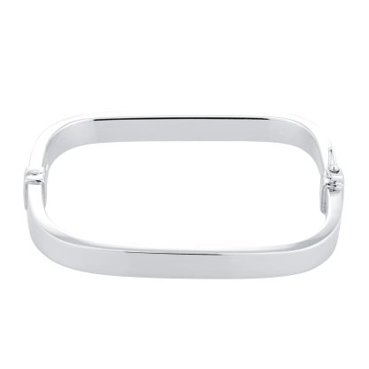 Sterling Silver Square Bangle