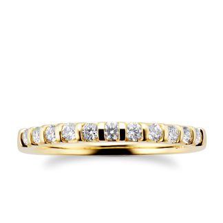 18ct Yellow Gold 0.30cttw Diamond Stacker Ring