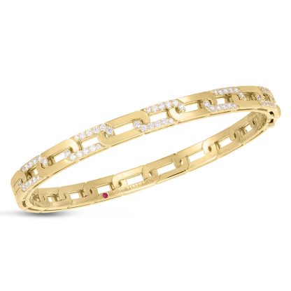 18ct Yellow Gold Navarra 0.75ct Diamond Bangle