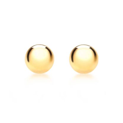 9ct Yellow Gold 3mm Ball Stud Earrings