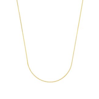 9ct Yellow Gold Anchor Chain Necklace - 45cm