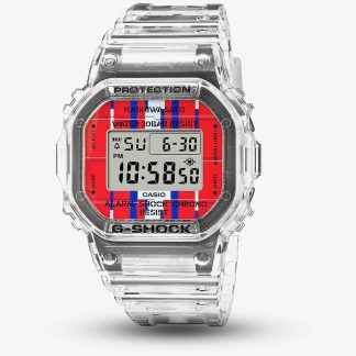 Casio Mens Kashiwa Sato Collaboration Red Dial Digital Watch DWE-5600KS-7ER