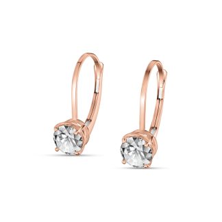 Diamond Frida Drop Earrings in 9ct Rose Gold