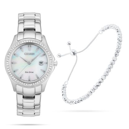 Silhouette Crystal 30mm Ladies Watch - Set