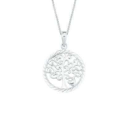 Silver Tree Pendant Necklace