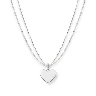 Sterling Silver Heart Pendant Necklace