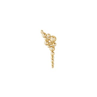 18ct Yellow Gold 0.11ct Diamond Ear Cuff - Left