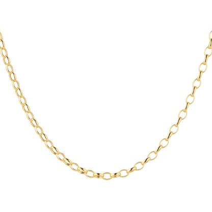 9ct Yellow Gold 18 Inch Hollow Belcher Chain