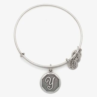 ALEX AND ANI Initial 'Y' Charm Bangle A13EB14YS