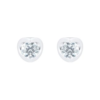 Platinum 0.70cttw Goldsmiths Brightest Diamond Tension Set Stud Earrings