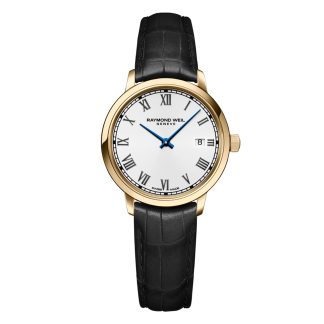 Toccata Gold PVD Quartz 29mm Ladies Watch White