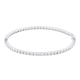 18ct White Gold 3cttw Diamond Line Bracelet