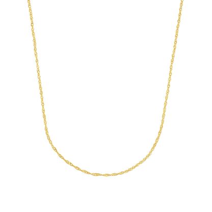 9ct Yellow Gold Singapore Chain Necklace