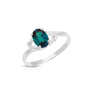 Alexandrite Ariel Desire Ring in 9ct White Gold