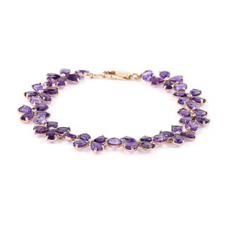 Amethyst Mariah Signature Blossom Bracelet in 9ct Rose Gold