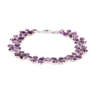 Amethyst Mariah Signature Blossom Bracelet in 9ct White Gold