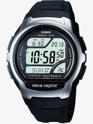 Casio CASIO Collection Wave Ceptor Digital Black Plastic Strap Watch WV-58U-1AVES