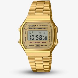 Casio Vintage Retro Digital Gold Bracelet Watch A168WG-9EF