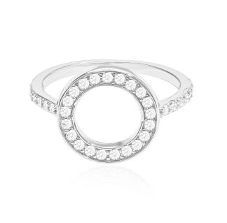 Eternal Circle Ring/18K White Gold & Cubic Zirconia